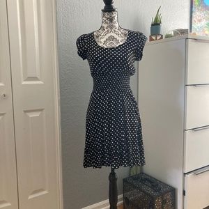 🍀 4 for $24: AMERICAN RAG black and white polka dot dress